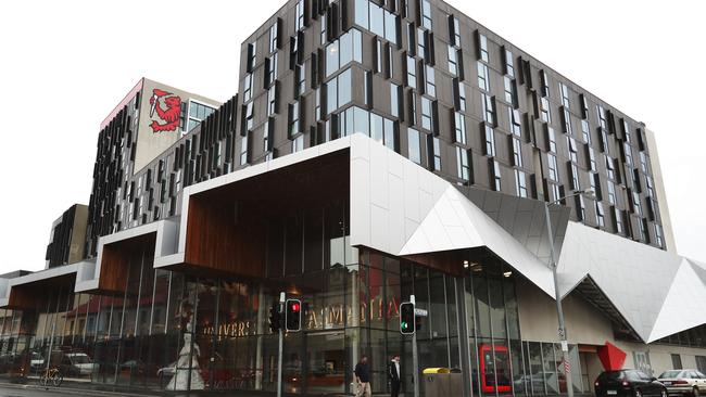 University student accommodation on the corner of Elizabeth and Melville streets in Hobart. Picture: NIKKI DAVIS-JONES