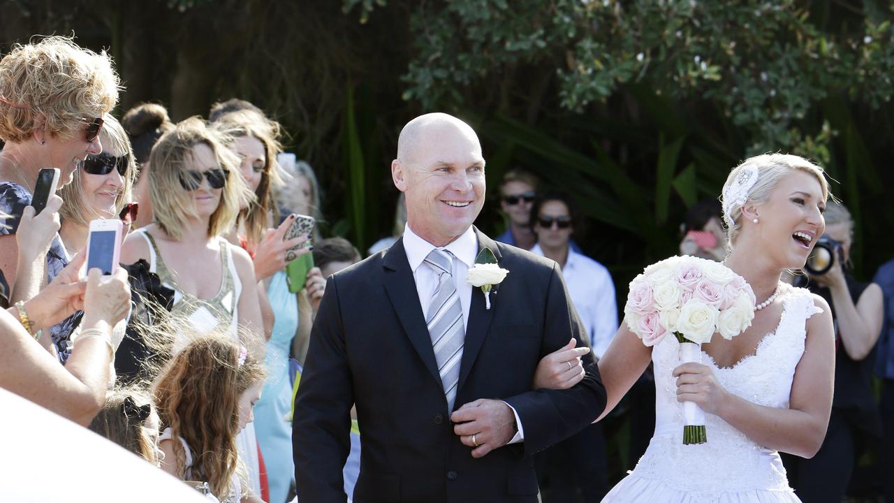 In 2013, Allan Langer walked daughter Maddison Langer down the isle to marry Justin Casser at Dicky Beach.