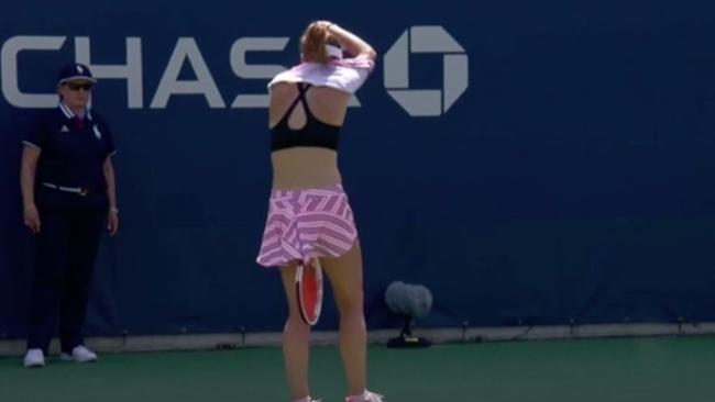 Alize Cornet caused a stir.