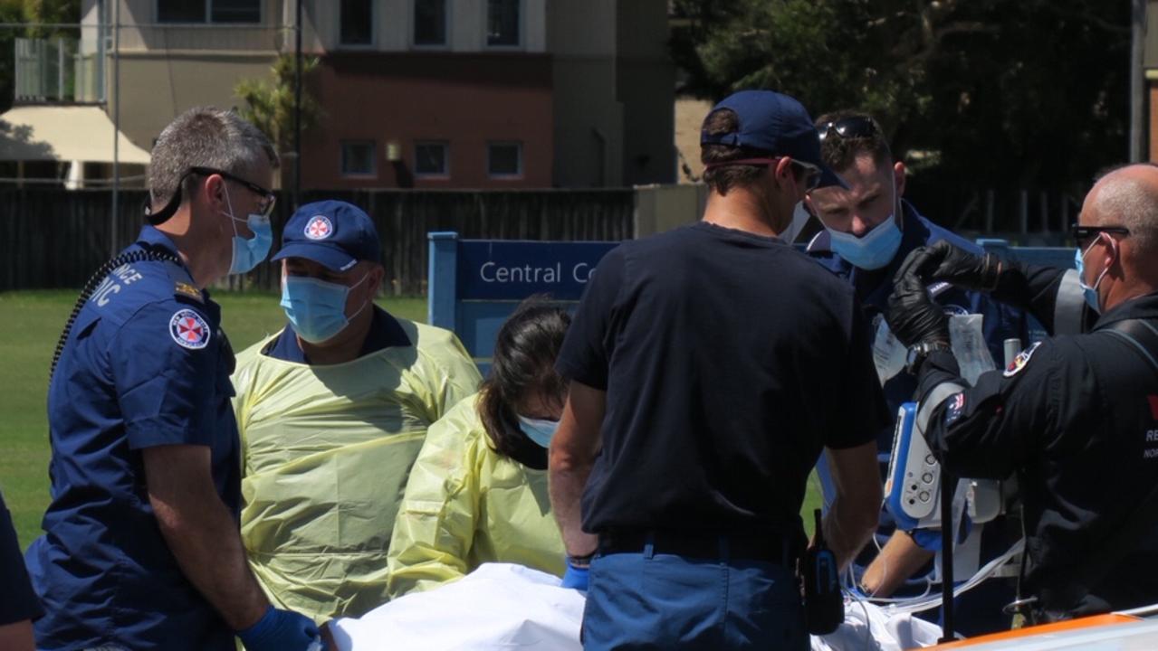 A man was shot by police and a woman arrested in a dramatic police operation at The Entrance on Wednesday. Picture: Richard Noone