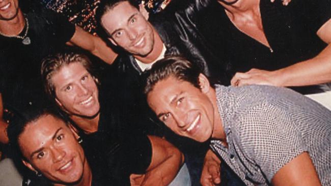 Jamie Durie front right, with some good-looking mates.