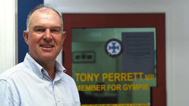 Gympie MP Tony Perrett says he had to wait at least 90 days to book a vaccination spot when he registered with Queensland Health. Picture: Shane Zahner