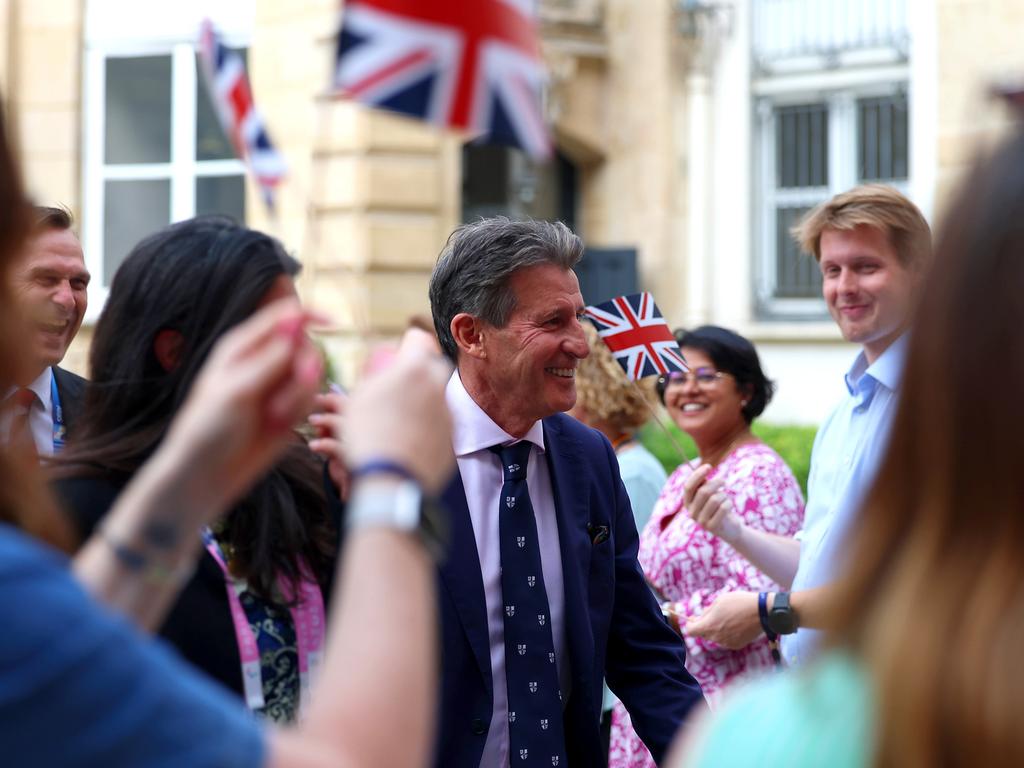 Sebastian Coe at the Team Great Britain flag-bearer photocall. Picture: Richard Pelham/Getty Images