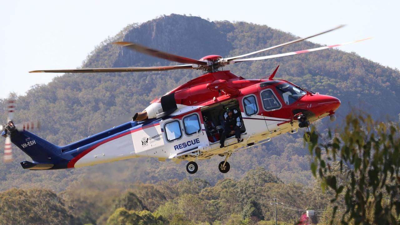 Gold Coast photographer Amber Woolf (@butterflywolfstudio) was at the Glass House Mountains look out when the dramatic rescue began. Photo: Contributed