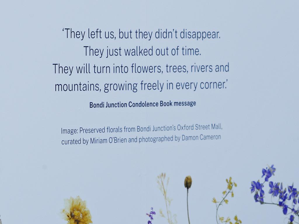 A message displayed at the Oxford St Mall. Picture: NewsWire / John Appleyard