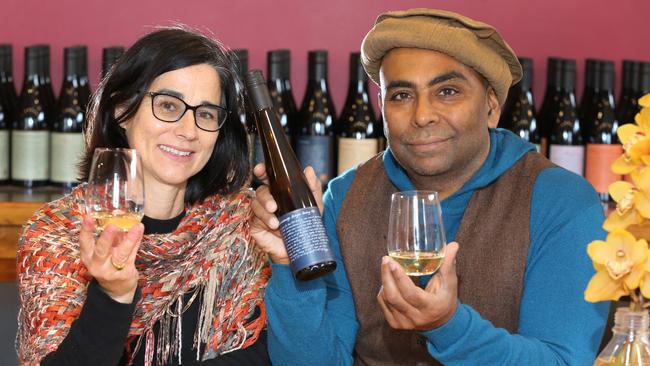 Lethbridge Wines owners Ray Nadeson and Maree Collis. Picture: Peter Ristevski