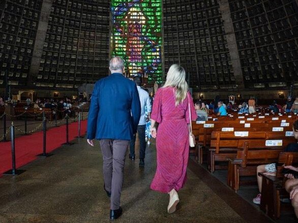 The Sunday mass happened ahead of the G20 leaders meeting starting. Picture: Prime Minister’s Office