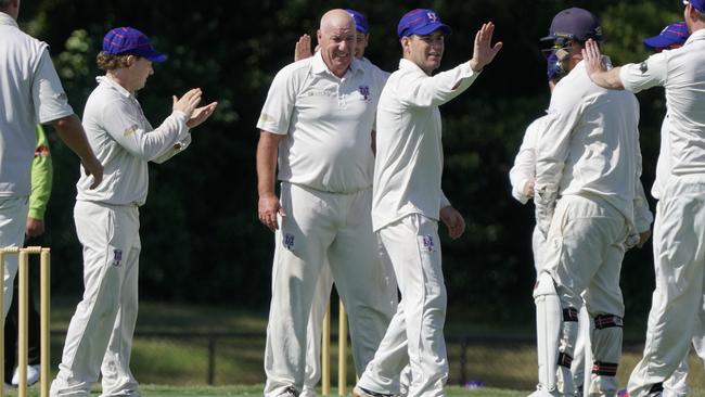 MPCA: Long Island’s Andrew Tweddle celebrates a wicket. Picture: Valeriu Campan