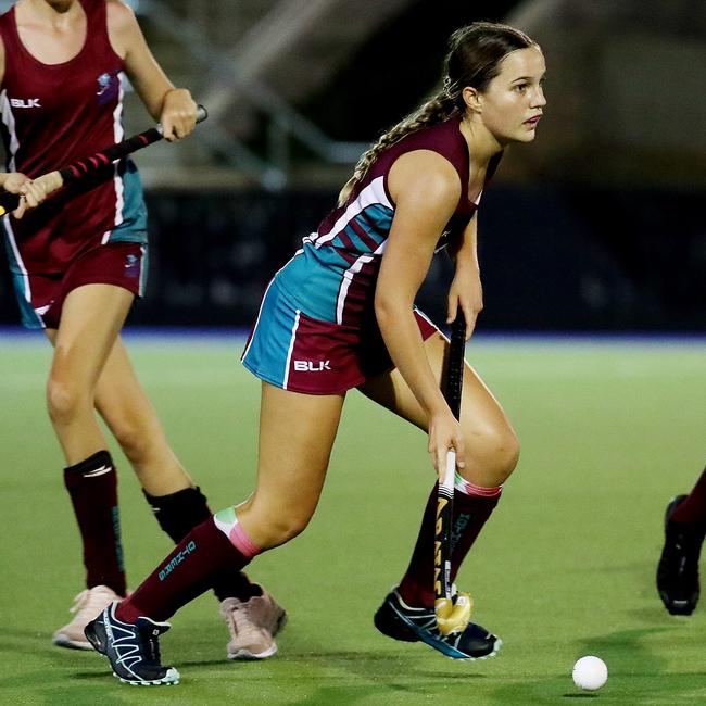 Cairns Hockey Association A-grade women’s match between Brothers and Trinity Stingers. Brothers’ Ruby McMenamin. PICTURE: STEWART McLEAN