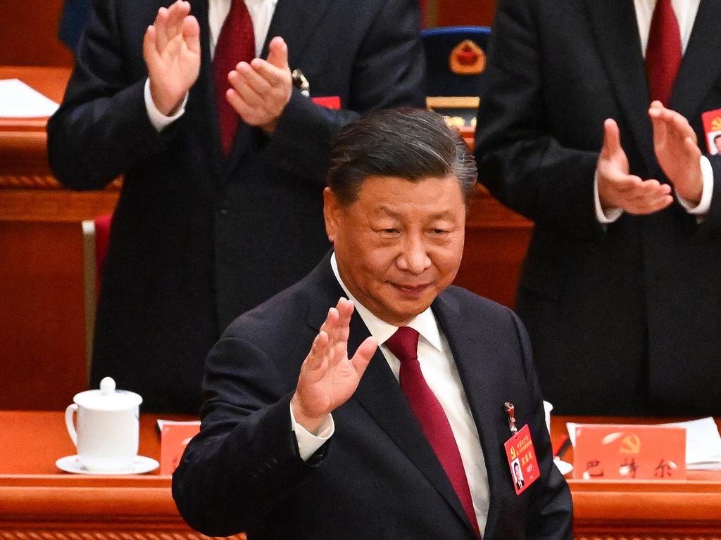 Xi Jinping arrives for 20th CCP Congress. Picture: Noel Celis/AFP