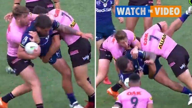 Panthers Nathan Cleary on report after dangerous tackle (Fox League)