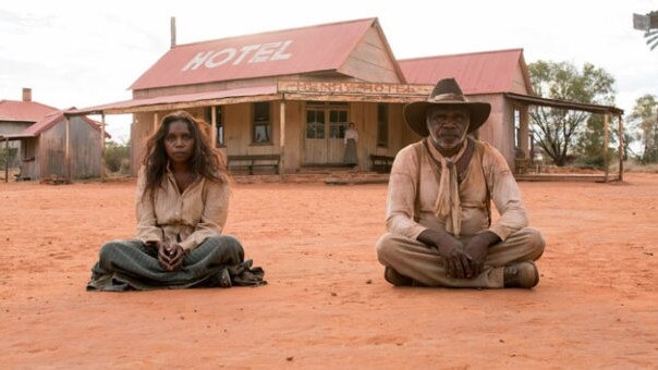 A still from Sweet Country filmed at the Ooraminna Hotel. Picture: Supplied