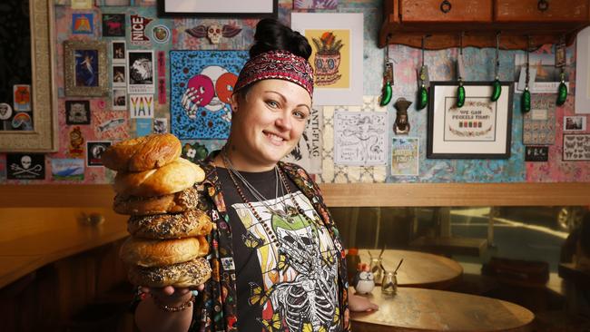 Alesha Peckels co-owner of the business that is run with her husband Cohen. Bury Me Standing in Hobart is set to close after over a decade in business. Picture: Nikki Davis-Jones