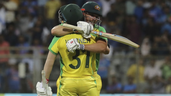 Aaron Finch and David Warner both made centuries.