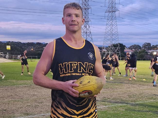 Tom Keys in his new Heidelberg colours.