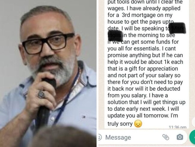 Boss texts workers, says they won’t be paid