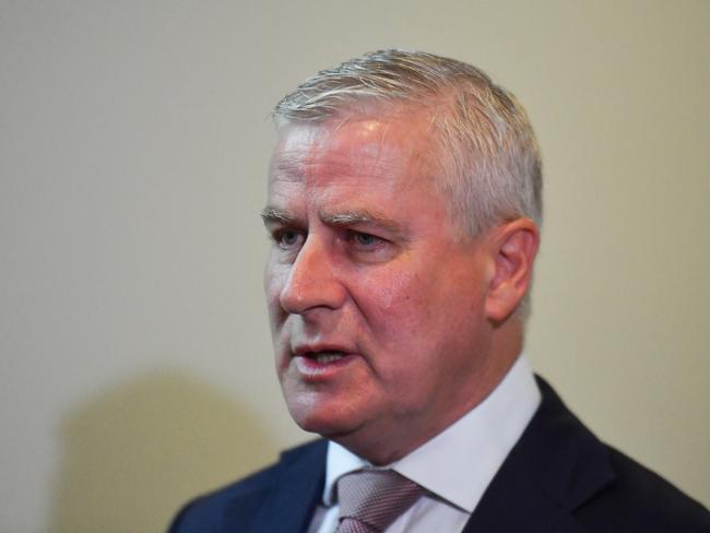 Deputy Prime Minister Michael McCormack at a press conference at Parliament House in Canberra, February, Tuesday 25, 2020. (AAP Image/Mick Tsikas) NO ARCHIVING