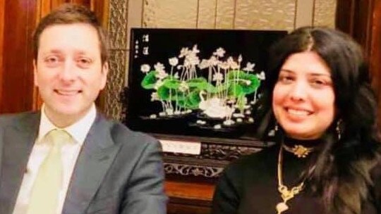 Opposition Leader Matthew Guy and Neelam Rai.