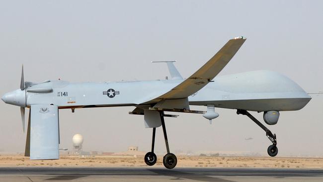 This undated US Air Force photo shows an MQ-1 Predator unmanned aircraft as it prepares for takeoff in support of operations in Southwest Asia. Picture: Julianne Showalter