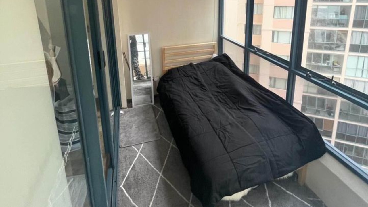 A balcony in Haymarket has been listed to rent for $360 a week. Picture: Facebook