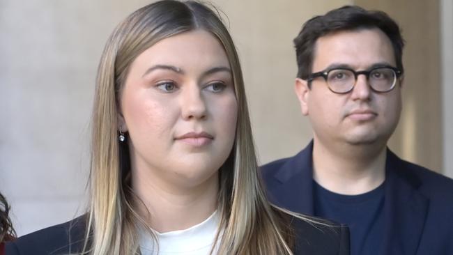 SYDNEY, AUSTRALIA - NewsWire Photos  DECEMBER 5, 2023: Brittany Higgins arrives at Federal Court during the  defamation case.Picture: NCA NewsWire / Jeremy Piper