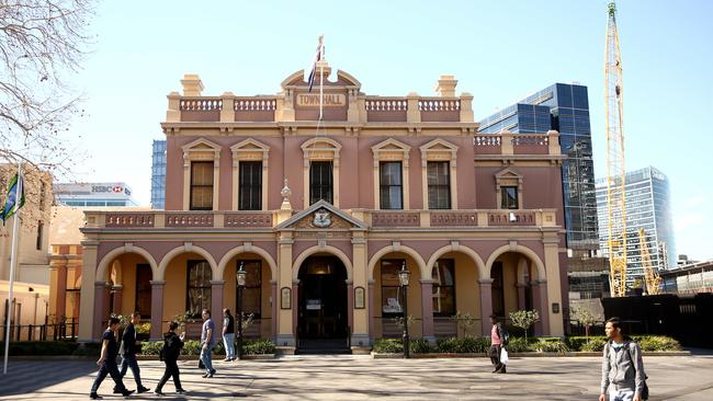Parramatta’s town hall will soon get a makeover, with the DA lodged with the designs revealed for the new building. Picture: Justin Sanson