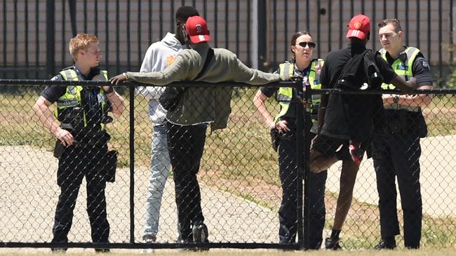 African youth outside the Ecoville Community Park in Tarneit.