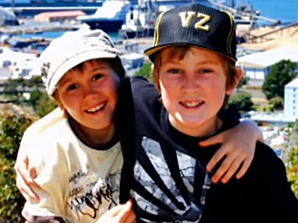 Brothers Stuart and Thomas as children. Picture: The Project/YouTube