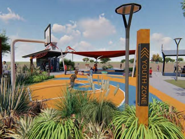 An artist's impression of the $2.7 million Myilly Point playground