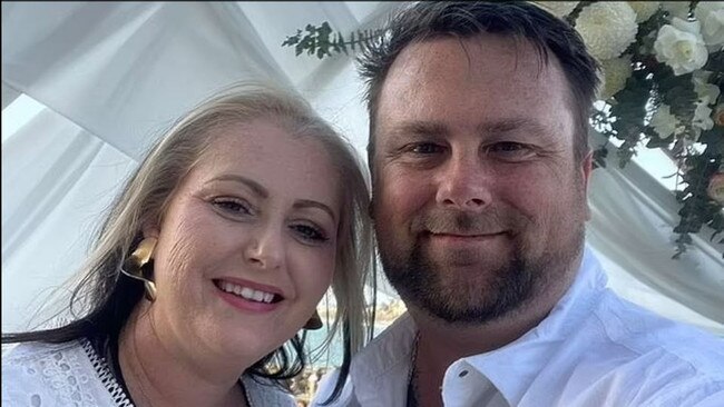 Julie Seed with her fiance Chris Smith. Picture: Supplied