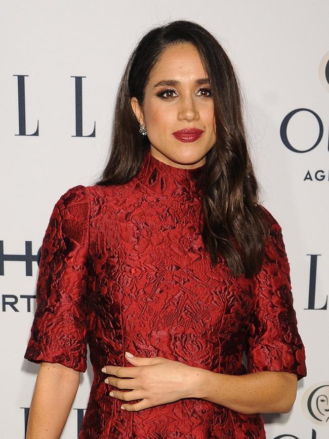 Markle landed in London last night. Picture: Frank Trapper