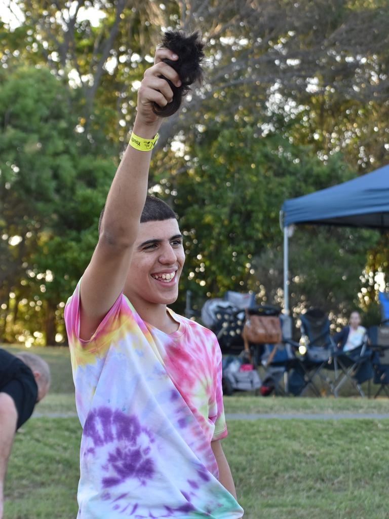 Dean Grech raised $3,329 for the Cancer Council by shaving his mullet at the Mackay Pioneer Valley Relay For Life, September 2021. Picture: Lillian Watkins