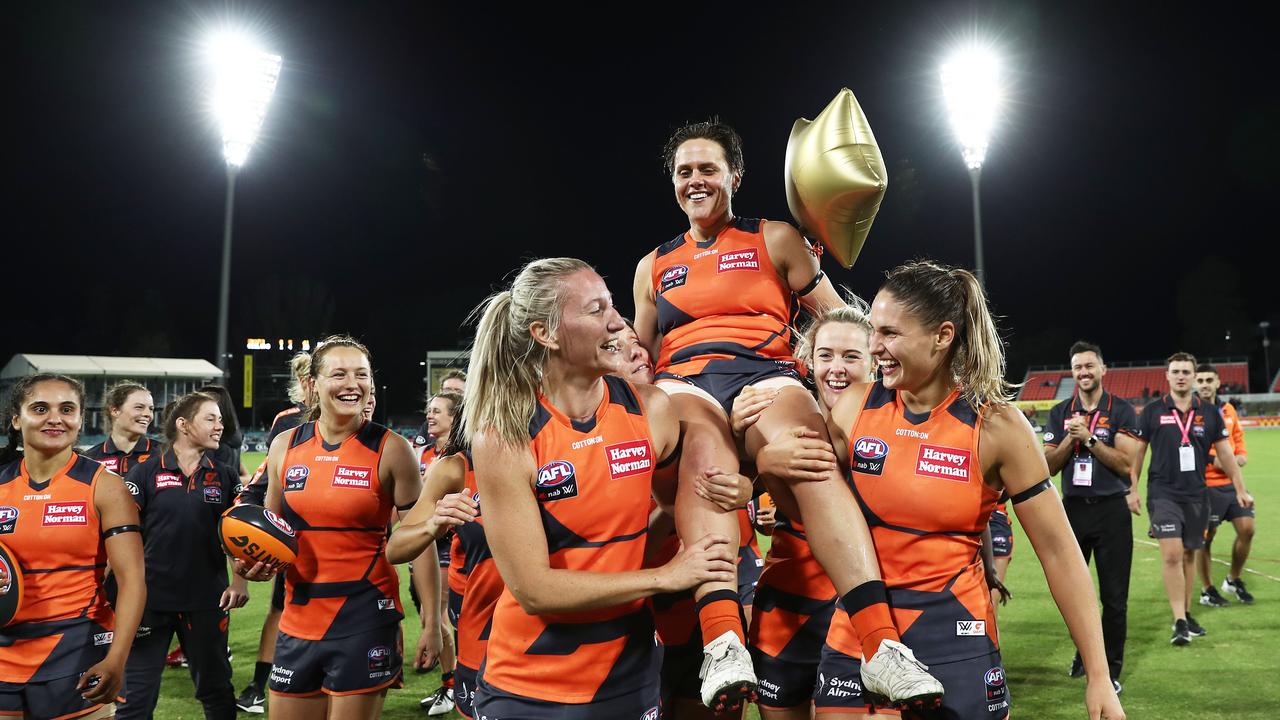 Courtney Gum is set to return to AFLW. Photo: Matt King/Getty Images.