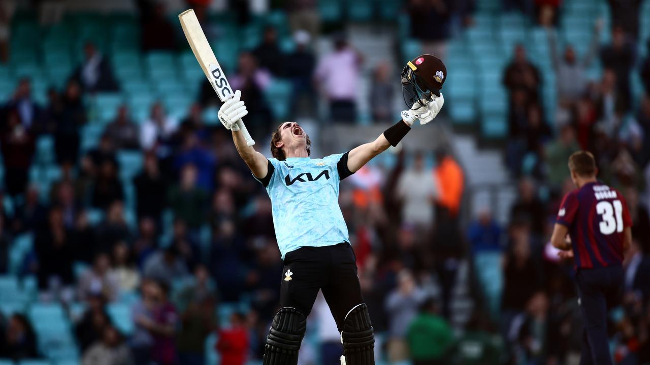 Sean Abbott century, record, video, reaction, Andrew Symonds tribute, Surrey vs Kent, highlights, cricket news