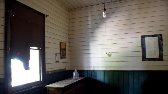 Light just shines in through a window. Picture: Steve Tanner