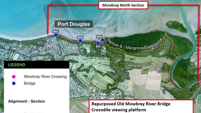 Mowbray North plan of the Wangetti Trail.