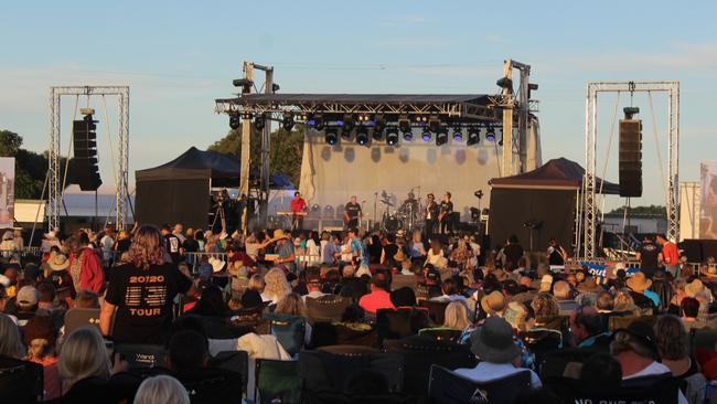 Hundreds rocked up to Burnett Heads for the Sounds of Rock Festival on Saturday night.