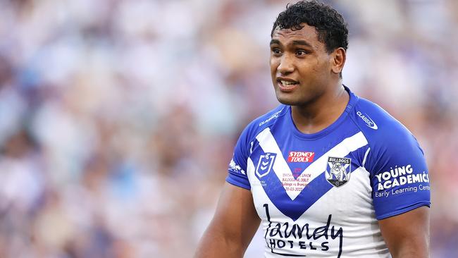 Bulldogs players have leapt to the defence of Tevita Pangai Junior. Picture: Mark Kolbe / Getty Images