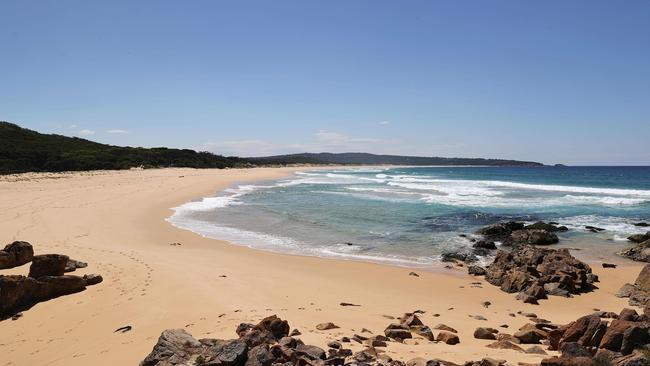 Bournda Beach where Caddick’s foot was discovered on February 21. Picture: Gary Ramage