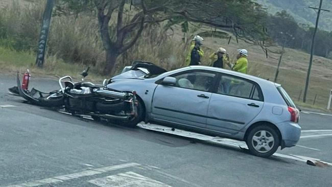 A motorbike rider died following a crash with a car at Yalboroo on Saturday, September 16.