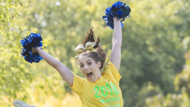 Hayley O'Callaghan is heading to the US as part of an Australian cheerleading team for the world championships. Picture:Rob Leeson.