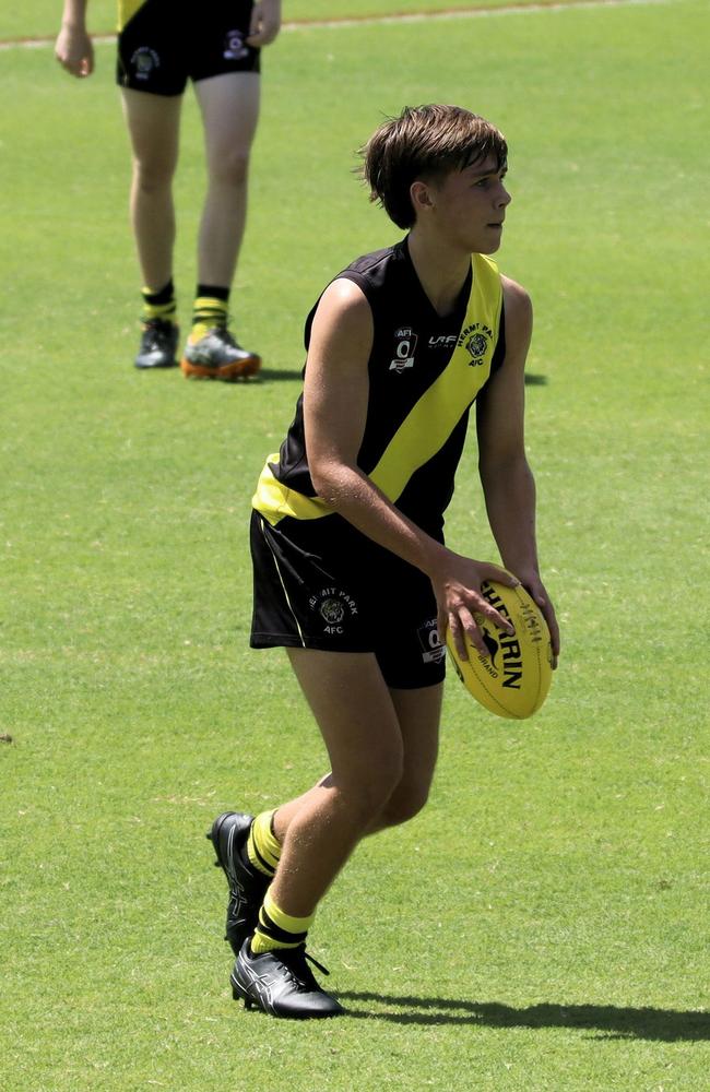 Hermit Park Tigers junior player Noah Ward. Picture: John Zohn.