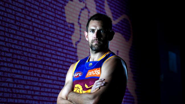 What a champion. Luke Hodge will bring up his tenth finals series next month when Brisbane meet Richmond at The Gabba. Picture: Bradley Kanaris/Getty Images