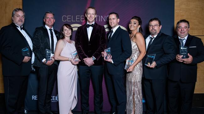 SMW Group CEO Jack Trenaman on the left at the 2021 Resource Industry Network Awards. Photo: Liz Andrews Photography