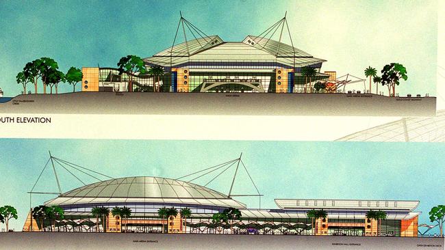 A 1999 sketch for a Gold Coast Convention Centre today.