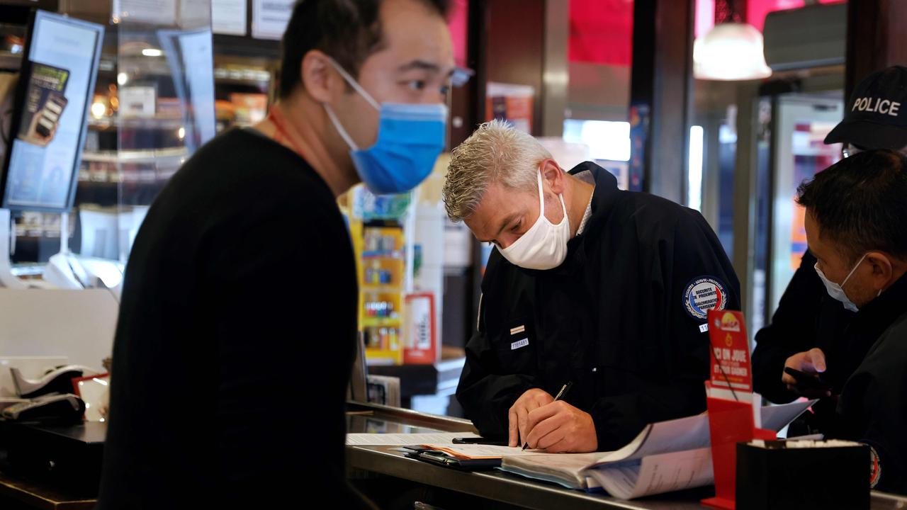 Bars and cafes in Paris and its nearest suburbs have been placed on maximum coronavirus alert since October 5, and will be shuttered until October 20 under new measures to slow the rapid spread of COVID-19 cases. Picture: Thomas Coex/AFP.