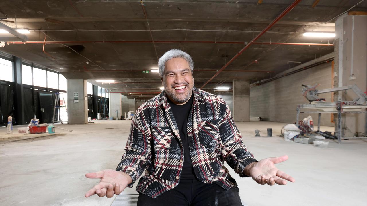 Vince Moefa’auo inside his new Mr Duncan space in Fortitude Valley’s Chinatown. Picture: Steve Pohlner