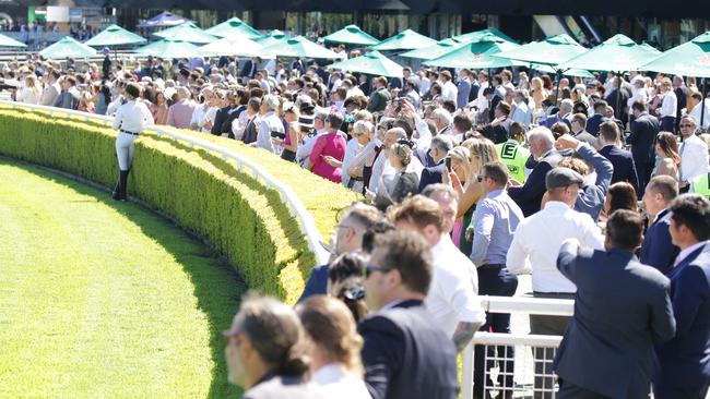 Scenes of people enjoying themselves at Royal Randwick Racecourse at last year’s Melbourne Cup will be repeated on Tuesday. Picture: NCA NewsWire / Christian Gilles