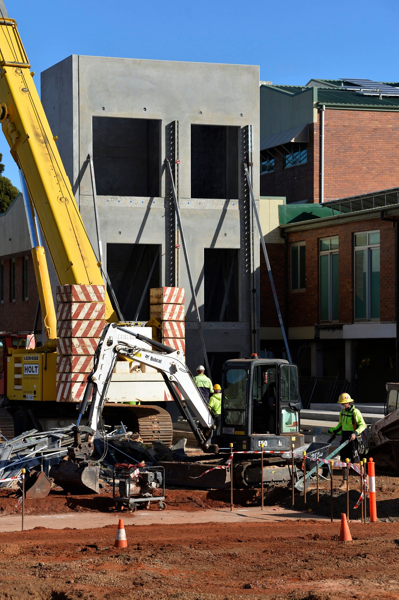 Construction work on the new emergency department at St Vincent's Private Hospital Toowoomba, Tuesday, May 19, 2020. Picture: Kevin Farmer