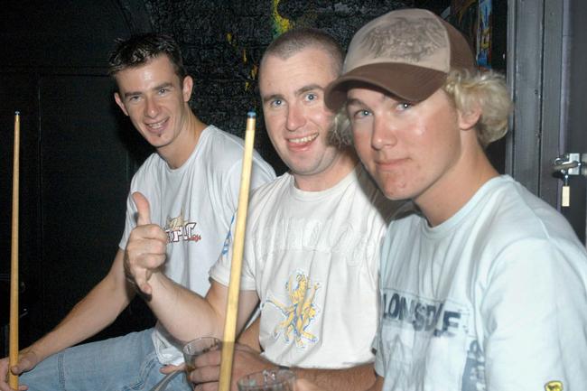 Brett Hogno, Matt Cox, Liam Keighran : Socials /Doors /Nightclub /Mackay : PicDaryl/Wright 06 Feb 2006